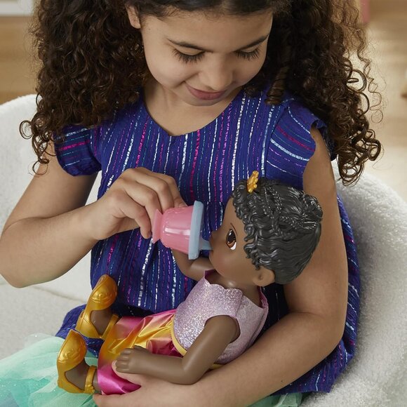NEW Baby Alive Princess Ellie Grows Up Black Hair Doll 18" African American - Picture 9 of 16